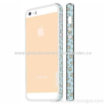 Soft Transparent TPU Bumpers for iPhone 5S, Any Colorful Patterns